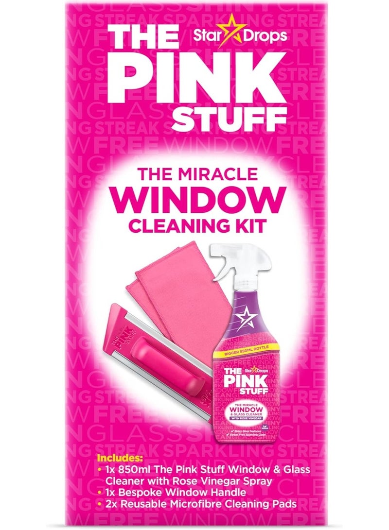 THE PINK STUFF Star Drops Pink Stuff Miracle Window Cleaning Kit 4 Kit-850ml - Image 3